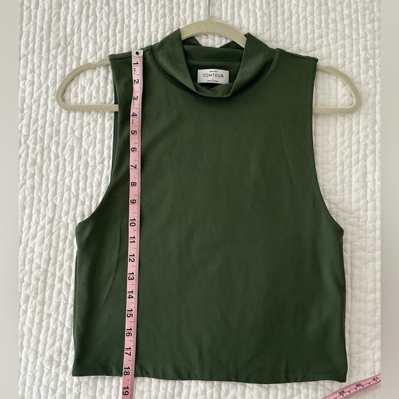 Aritzia Babaton Contour Mockneck Tank Sencha Green - Picture 5 of 6